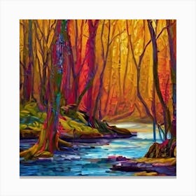 Dreamy Autumn Forest Canvas Print