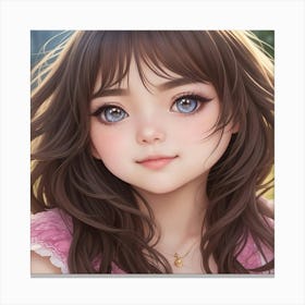 Blue Eyed Innocence Canvas Print