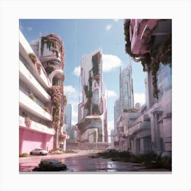 Futuristic Cityscape 1 Canvas Print