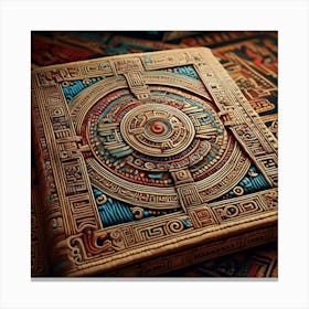 Aztec Book Canvas Print