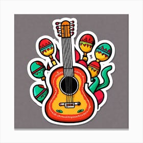 Mexican Guitar 3 Canvas Print