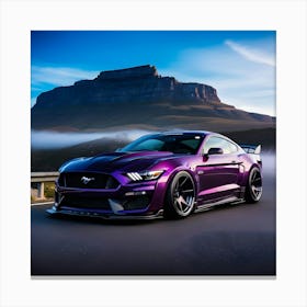 Purple Mustang Gt Stampe su tela