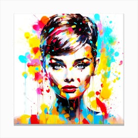Audrey Hepburn Looks - Hollywood Icon Canvas Print