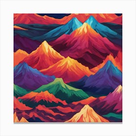 Abstract Mountains Canvas Print