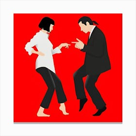 Man And Woman Dancing 2 Canvas Print