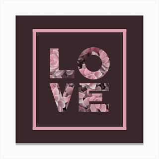 Succulent Love Canvas Print