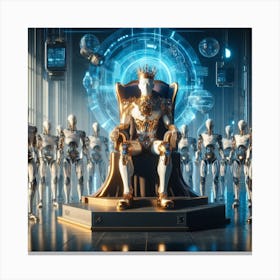 King Of Robots 5 Canvas Print