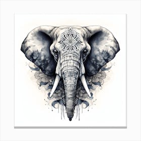 Elephant Series Artjuice By Csaba Fikker 007 1 Canvas Print