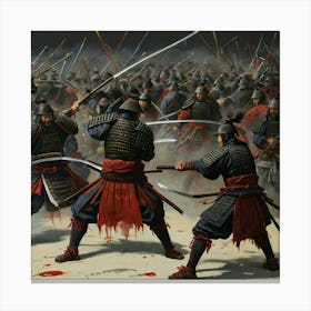 Samurai Battle 5 Canvas Print