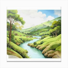 Landscape Painting 5 Canvas Print