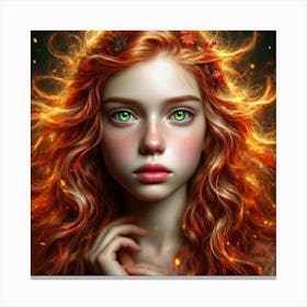 Fire Girl 1 Canvas Print