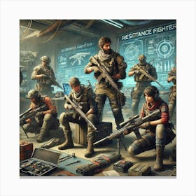 A Sci Fi Depiction Of The Resistance Fighters Canvas Print