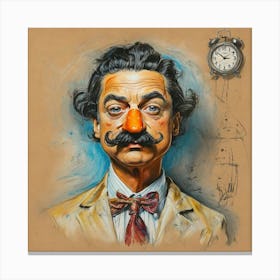 Man With A Moustache Canvas Print