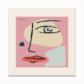 Face Of A Woman 3 Canvas Print