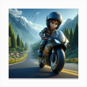 rider Canvas Print