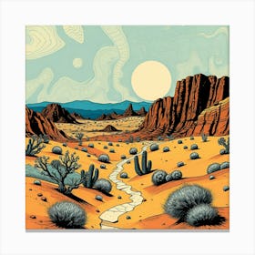 Desert Landscape 1 Canvas Print