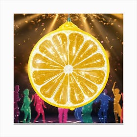 Slice Of Lemon Canvas Print