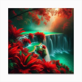 Green and red 1 Canvas Print