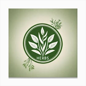 Herbs Logo 2 Canvas Print