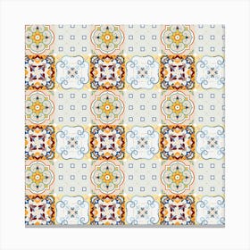 Azulejo - vector tiles, Portuguese tiles 5 Canvas Print