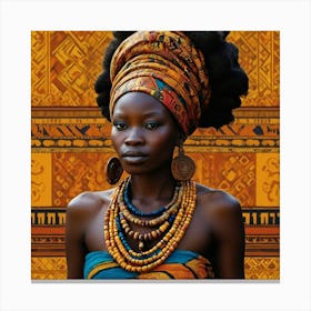 African Woman Canvas Print