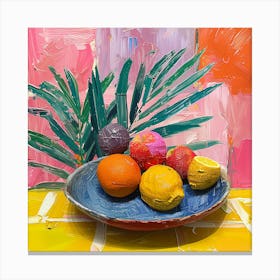 Oranges In A Bowl 1 Canvas Print