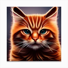 Portrait Of A Cat 6 Canvas Print