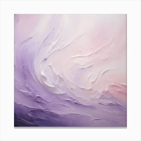 Serenade in Lilac: Acrylic Dreams Canvas Print