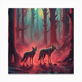 Hyenas Canvas Print