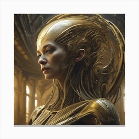 Futuristic Woman Canvas Print