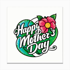 Happy Mother'S Day Logo Canvas Print