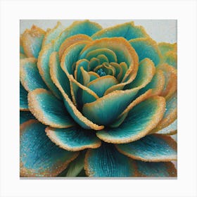 Turquoise Flower Canvas Print