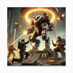 Sci Fi Darkflame Engineers Mech Repair Module 1024x1024 Canvas Print