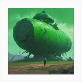 Futuristic Spaceship 1 Canvas Print