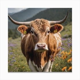 Highlander Cow Canvas Print