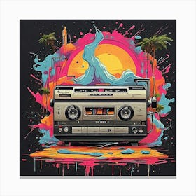 Cassette Tape Canvas Print