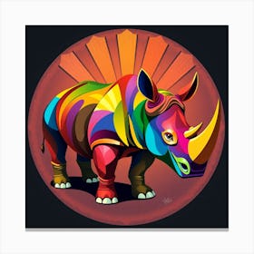 Rhino 7 Canvas Print