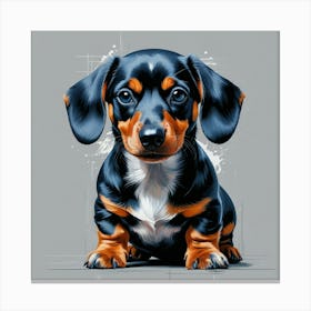 Dachshund Puppy Canvas Print