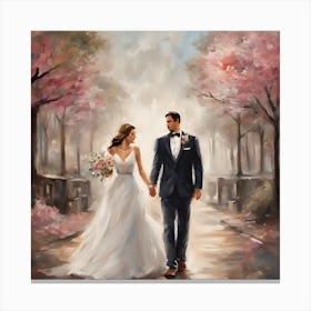 Bride And Groom 1 Canvas Print