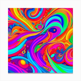 Abstract Psychedelic Painting 1 Canvas Print