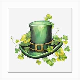 St Patrick'S Day Hat Canvas Print