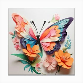 Paper Butterfly Canvas Print