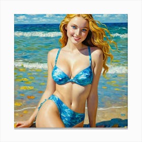 Sexy Blonde 1 Canvas Print