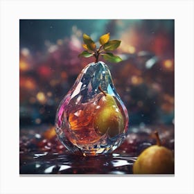 An Pear of Crystal 1 Canvas Print