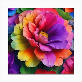 Colorful Peonies Canvas Print