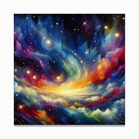 Galaxy Painting 2 Canvas Print