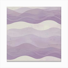 Purple Wave Pattern Canvas Print