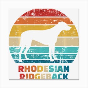 Rhodesian Ridgeback Vintage Canvas Print