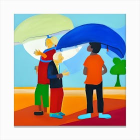 Umbrellas 4 Canvas Print