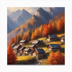 Autumn Village 6 Canvas Print
